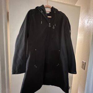 Calvin Klein all weather, Black Hooded Coat
